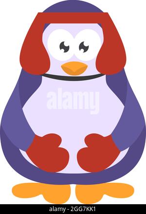 Pingouin boxer, illustration d'icône, vecteur sur fond blanc Illustration de Vecteur