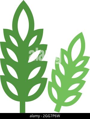 Plante de blé, illustration d'icône, vecteur sur fond blanc Illustration de Vecteur