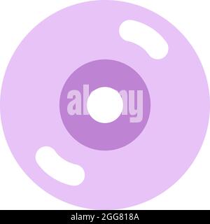 DVD, illustration, sur fond blanc. Illustration de Vecteur