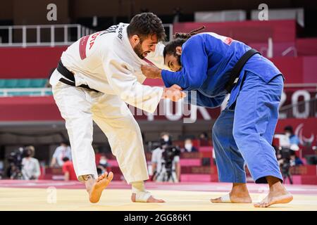 TOKYO, JAPON. 29 août 2021. Lors de la compétition de judo des Jeux paralympiques de Tokyo de 2020 à Nippon Budokan le dimanche 29 août 2021 à TOKYO, JAPON. Credit: Taka G Wu/Alay Live News Banque D'Images