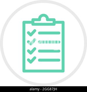 Liste de jeux verte, illustration, vecteur sur fond blanc. Illustration de Vecteur