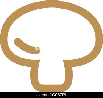 Champignon biologique, illustration, sur fond blanc. Illustration de Vecteur