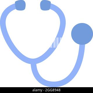 Stéthosope bleu, illustration, vecteur sur fond blanc. Illustration de Vecteur