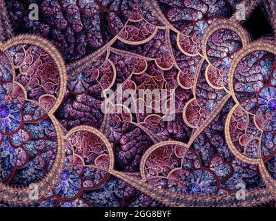 Art fractal violet Banque D'Images