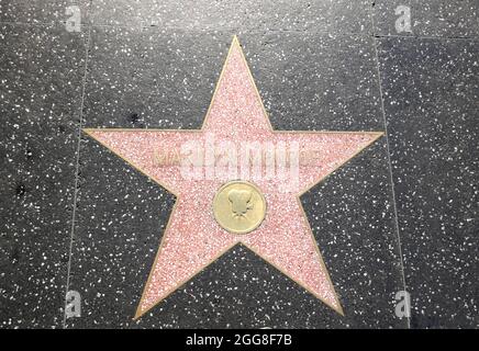 Hollywood, Californie, États-Unis 26 août 2021 UNE vue générale de l'atmosphère de l'actrice Marilyn Monroe's Star sur le Hollywood Walk of Fame le 26 août 2021 à Hollywood, Californie, États-Unis. Photo par Barry King/Alay stock photo Banque D'Images