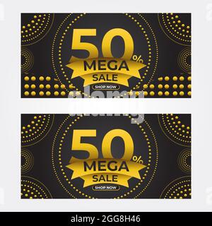 modèle de bannière de vente. modèle de conception de bannière promotionnelle Banque D'Images