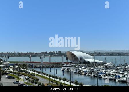 SAN DIEGO , CALIFORNIE - 25 AOÛT 2021 : The Rady Shell à Jacobs Park à Embarcadero Marina Park South. Banque D'Images