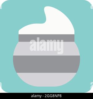 Crème hydratante, illustration, vecteur, sur fond blanc. Illustration de Vecteur