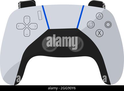 Manette de jeu, illustration, vecteur sur fond blanc. Illustration de Vecteur