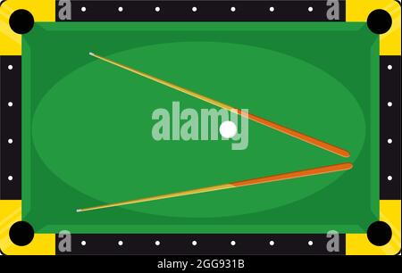 Table de pool, illustration, vecteur sur fond blanc. Illustration de Vecteur