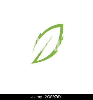 logos de feuille verte écologie nature élément vecteur Illustration de Vecteur