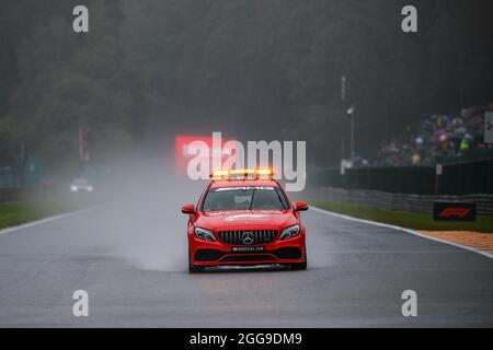 Mercedes AMG Medical car lors du Grand Prix de Belgique de Formule 1, 12e tour du Championnat du monde de Formule 1 2021 de la FIA du 27 au 29 août 2021 sur le circuit de Spa-Francorchamps, à Stavelot, près de Liège, Belgique - photo Florent Gooden / DPPI Banque D'Images