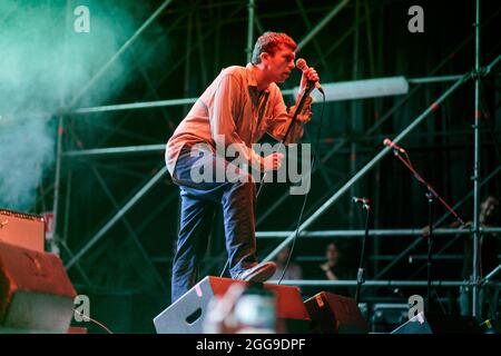 Groupe punk anglais honte, perfrom live pendant le festival d'aujourd'hui à Turin, Italie Banque D'Images