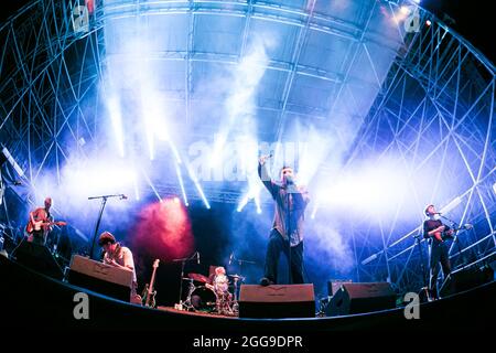 Groupe punk anglais honte, perfrom live pendant le festival d'aujourd'hui à Turin, Italie Banque D'Images