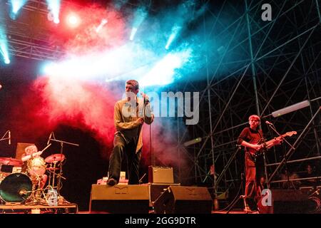 Groupe punk anglais honte, perfrom live pendant le festival d'aujourd'hui à Turin, Italie Banque D'Images