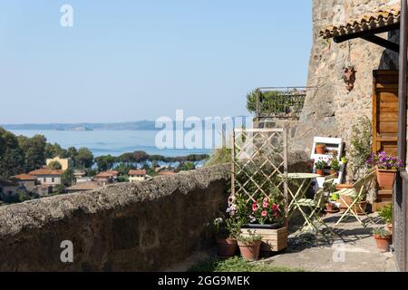 Bolsena village médiéval Latium Italie Banque D'Images