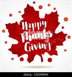 Bonne couronne de Noël le jour de Thanksgiving. Bonjour l'automne, la créativité se congrère avec les feuilles. Décoration de porte lumineuse dans les couleurs jaune et rouge. Symbole décoratif. Illustration de Vecteur