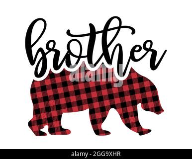Baby Bear Citation De Calligraphie Faite A La Main Avec L Ours De Motif De Buffle Bon Pour Cadeau D Anniversaire Poster Textile Cadeau Etiquette Bear Family Avec Simple Hand Dr Image Vectorielle