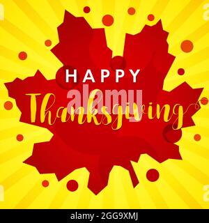 Bonne couronne de Noël le jour de Thanksgiving. Bonjour l'automne, la créativité se congrère avec les feuilles. Décoration de porte lumineuse dans les couleurs jaune et rouge. Symbole décoratif. Illustration de Vecteur