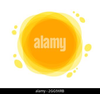 Le soleil d'été est à son zénith. Icône rayons du soleil jaune. Lunettes de soleil à effet de coolé amusant. Illustration de Vecteur