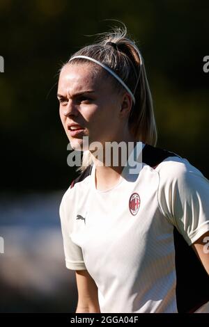 Stade de Vismara, Milan, Italie, 29 août 2021, Gudny Arnadottir (AC Milan) pendant l'AC Milan contre Hellas Verona Women - football italien Serie A Women Banque D'Images