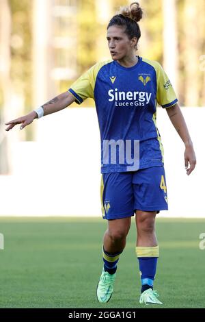 Stade de Vismara, Milan, Italie, 29 août 2021, Raffaella Emma Errico (Hellas Verona Women) pendant l'AC Milan contre Hellas Verona Women - Italian Footbal Banque D'Images