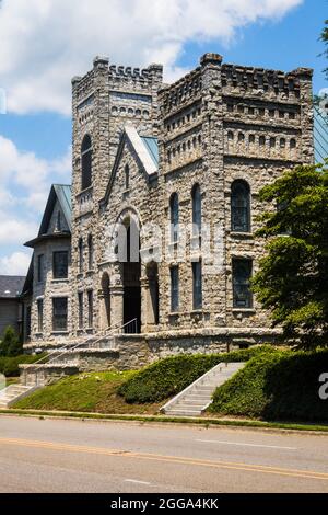 Mount Airy, Caroline du Nord, USA First Baptist Church Banque D'Images