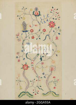 Broderie à la crème, c. 1936. Banque D'Images