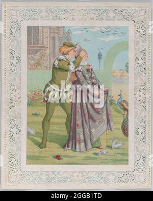 Saint Valentin, 1876. Banque D'Images