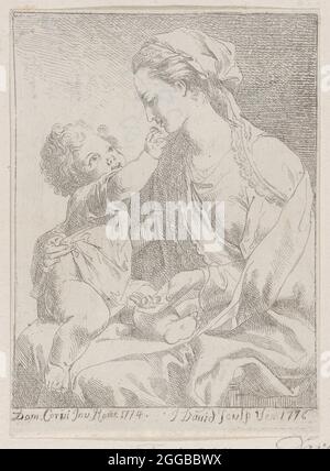 Vierge et enfant, 1776. Banque D'Images