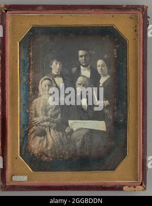 Sans titre (Portrait de la famille Smith, New York), 1845. Une œuvre faite de daguerréotype. Banque D'Images