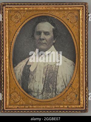 Sans titre (Portrait d'un homme), 1855. Une œuvre faite de daguerréotype. Banque D'Images