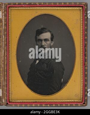 Sans titre (Portrait d'un homme), 1855. Une œuvre faite de daguerréotype. Banque D'Images