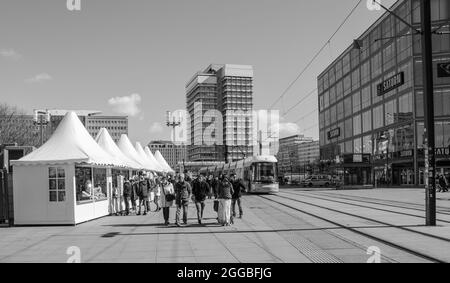 Marchés de Pâques à Berlin Allemagne Banque D'Images