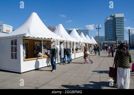 Marchés de Pâques à Berlin Allemagne Banque D'Images