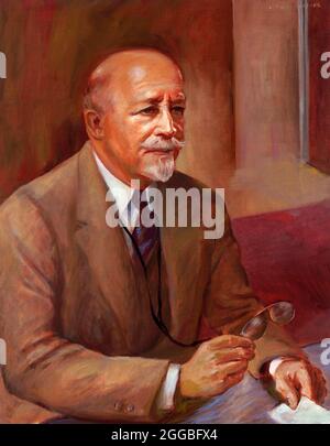 W E B du Bois. Portrait de William Edward Burghardt du Bois (1868-1963) par Laura Wheeler Waring. Du Bois était un sociologue américain, un socialiste, un historien et un militant des droits civils. Banque D'Images