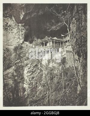 Monastère de Yuenfu, c. 1868. Une oeuvre de collotype, pl. xvii de l'album "illustrations de la chine et de son peuple, volume ii" (1873). Banque D'Images