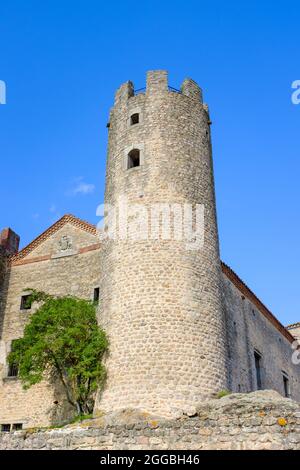 Chateau d'Essalois à Chambles près de Saint-Etienne, France Banque D'Images