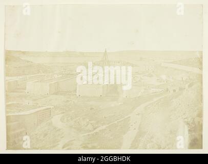 Quais de Sebastopol, fort Nickolas sur la gauche, 1855. Scène de la guerre de Crimée. Imprimé albumine. Banque D'Images