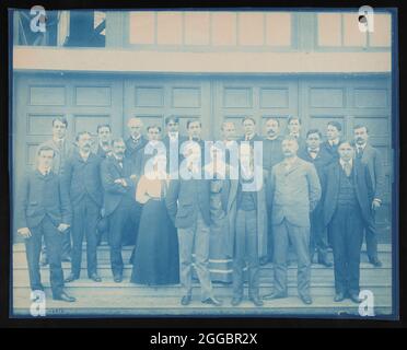 Exposition panaméricaine, Buffalo, New York, 1901, 1901. Portrait de groupe du personnel du Conseil de gestion du gouvernement des États-Unis. Banque D'Images