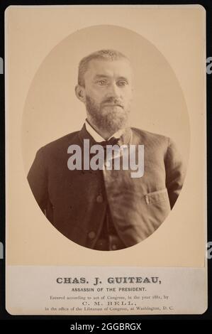 Portrait de Charles Julius Guiteau (1841-1882), 4 juillet 1881. Banque D'Images