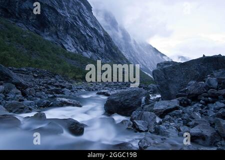 Troll Valley Trollstegin Banque D'Images