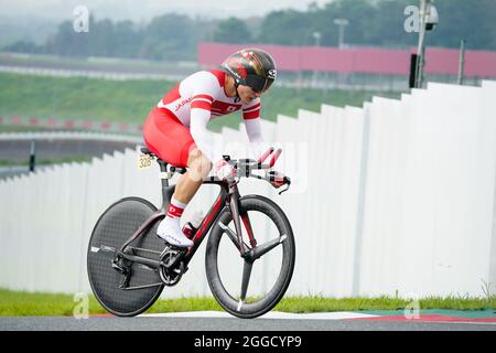 Japon. 31 août 2021. Oyama Japon. 31 août 2021. Shota Kawamoto (JPN), 31 AOÛT 2021 - Cyclisme Road : finale de l'épreuve de temps C2 pour hommes au circuit international de Fuji lors des Jeux paralympiques de Tokyo 2020 à Oyama Japon. Credit: SportsPressJP/AFLO/Alay Live News Banque D'Images