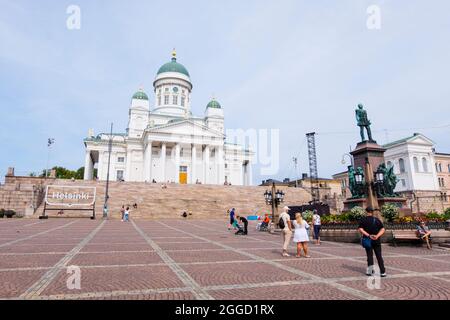 Senaatintori, place du Sénat, Helsinki, Finlande Banque D'Images