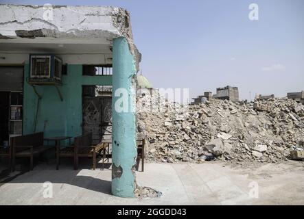 Illustration dans la deuxième ville irakienne de Mossoul, dans la province de Ninive, au nord du pays, le 29 août 2021. Photo par Eliot Blondt/ABACAPRESS.COM. Banque D'Images