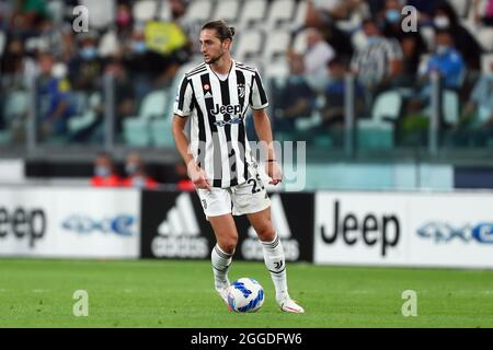 Turin, Italie. 29 août 2021. Adrien Rabiot de Juventus FC la série UN match entre Juventus FC et Empoli FC. Banque D'Images