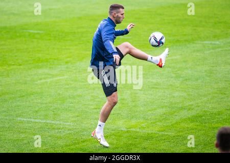 Stuttgart, Allemagne. 31 août 2021. Football, équipe nationale, entraînement, STADE GAZI: Niklas Süle en action. Crédit : Tom Weller/dpa/Alay Live News Banque D'Images