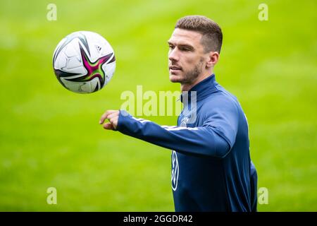 Stuttgart, Allemagne. 31 août 2021. Football, équipe nationale, entraînement, STADE GAZI: Robin Gosens en action. Crédit : Tom Weller/dpa/Alay Live News Banque D'Images