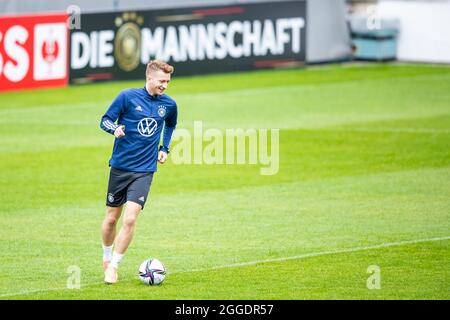 Stuttgart, Allemagne. 31 août 2021. Football, équipe nationale, entraînement, STADE GAZI: Marco Reus en action. Crédit : Tom Weller/dpa/Alay Live News Banque D'Images