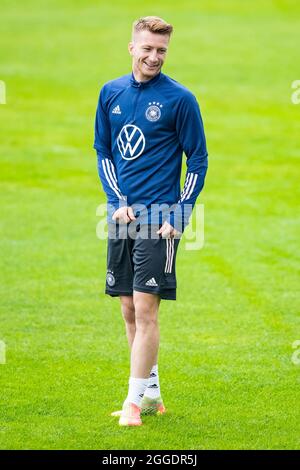 Stuttgart, Allemagne. 31 août 2021. Football, équipe nationale, entraînement, STADE GAZI: Marco Reus en action. Crédit : Tom Weller/dpa/Alay Live News Banque D'Images